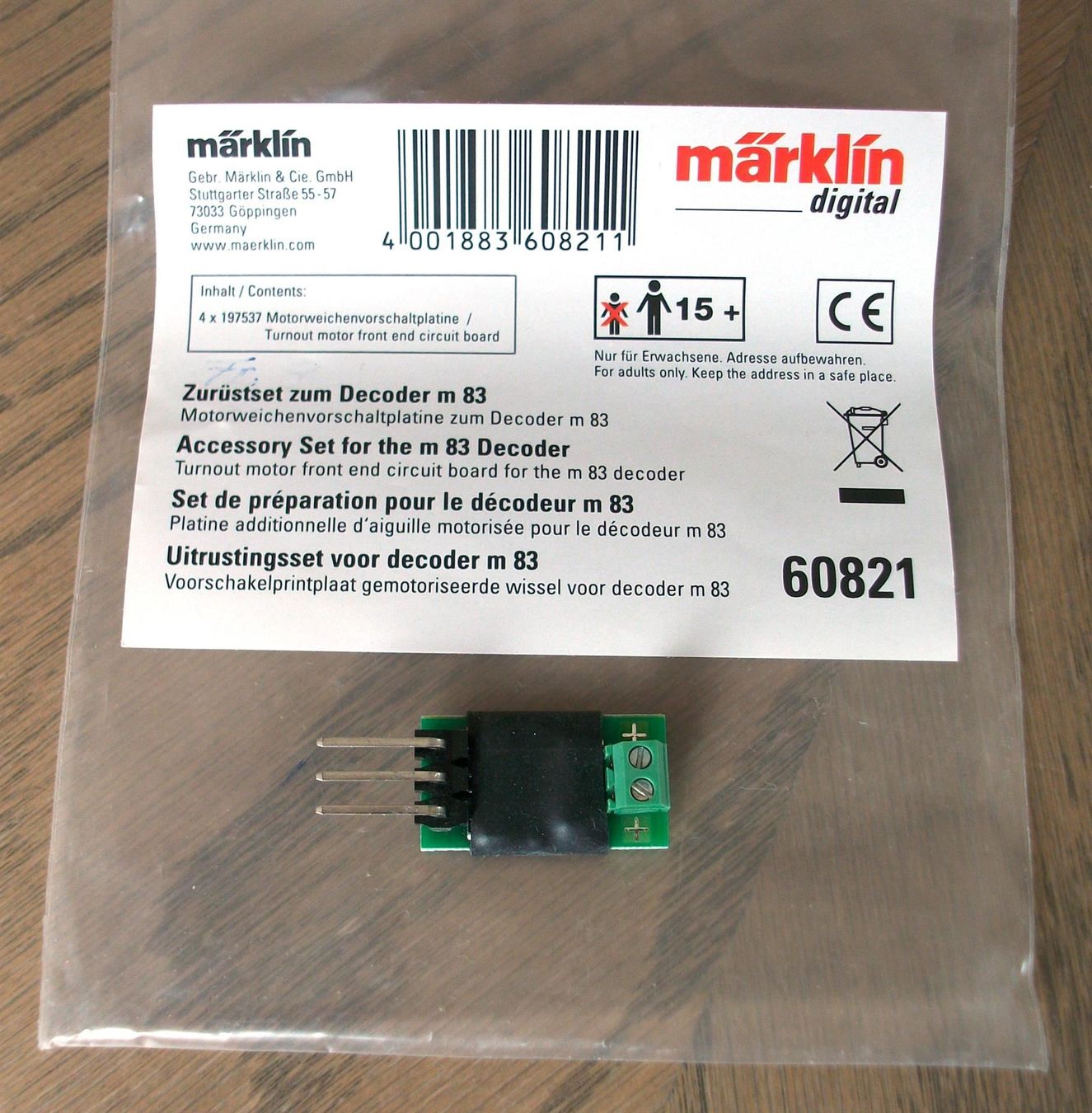 Märklin Modellini di ferrovie: Märklin 60821 Zurüstset zum Decoder m 83; neu – Nuovo (secondo la descrizione) da St. Moritz venduto da Manu7500 2