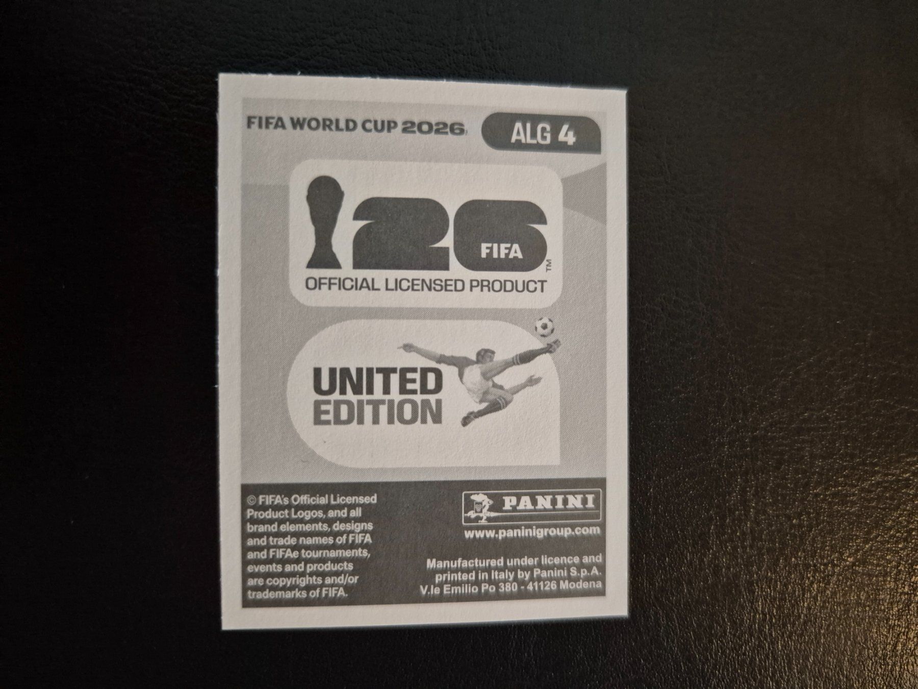 Panini Carte collezionabili: Panini WM 26 ALG 4 – Nuovo (secondo la descrizione) da Rorschacherberg venduto da AJ3108 1