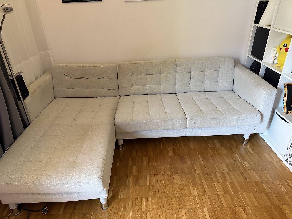 Divani: Sofa- Landskrona 3er-Sofa Recamiere beige – Usato da Zürich venduto da day_6ljw 1