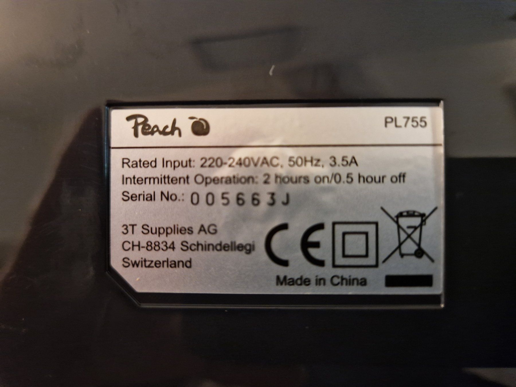 Laminiergeräte: Laminiergerät "Peach" Pl755 – Neu (gemäss Beschreibung) aus Basel von TheThimmins 1