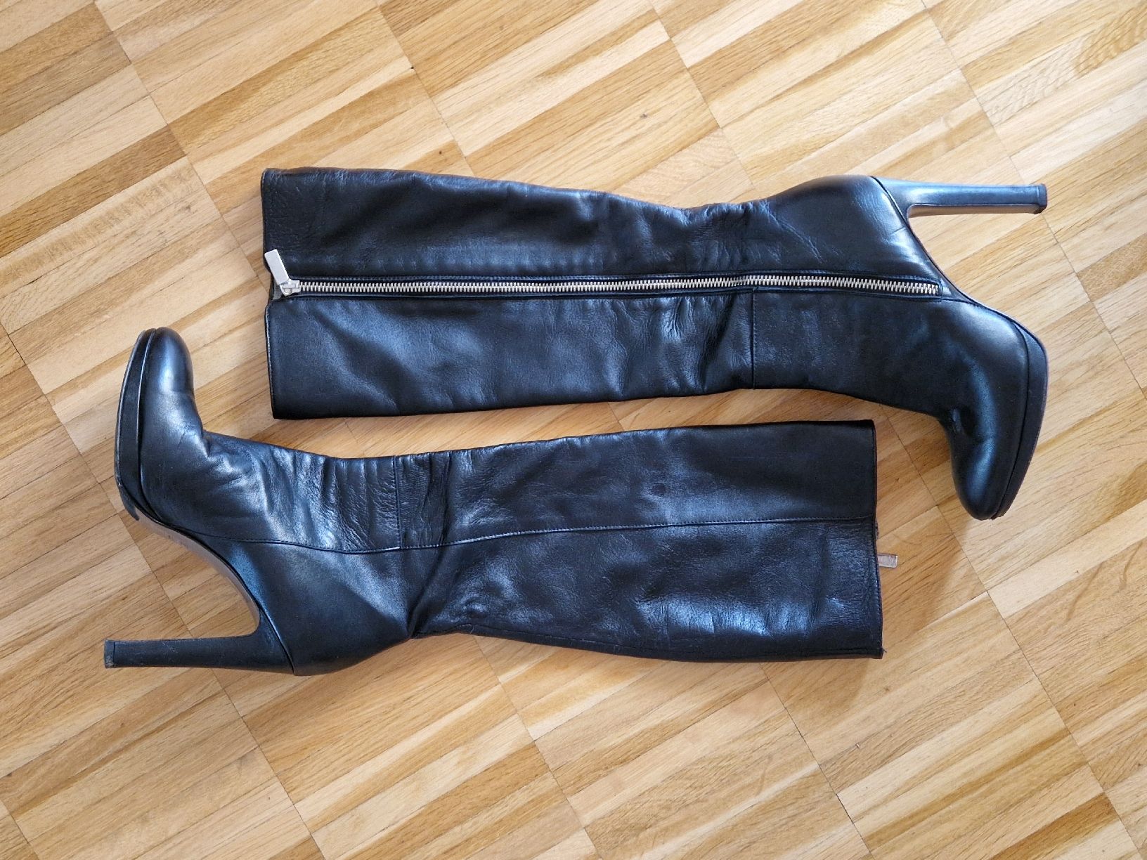Navyboot Damenschuhe: Schwarze Lederstiefel Navyboot – Gebraucht aus Möhlin von len_28jr 2