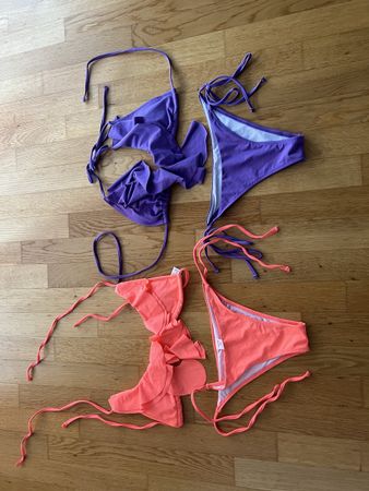 Bikini Relleciga Orange Lila Grösse S guter Zustand