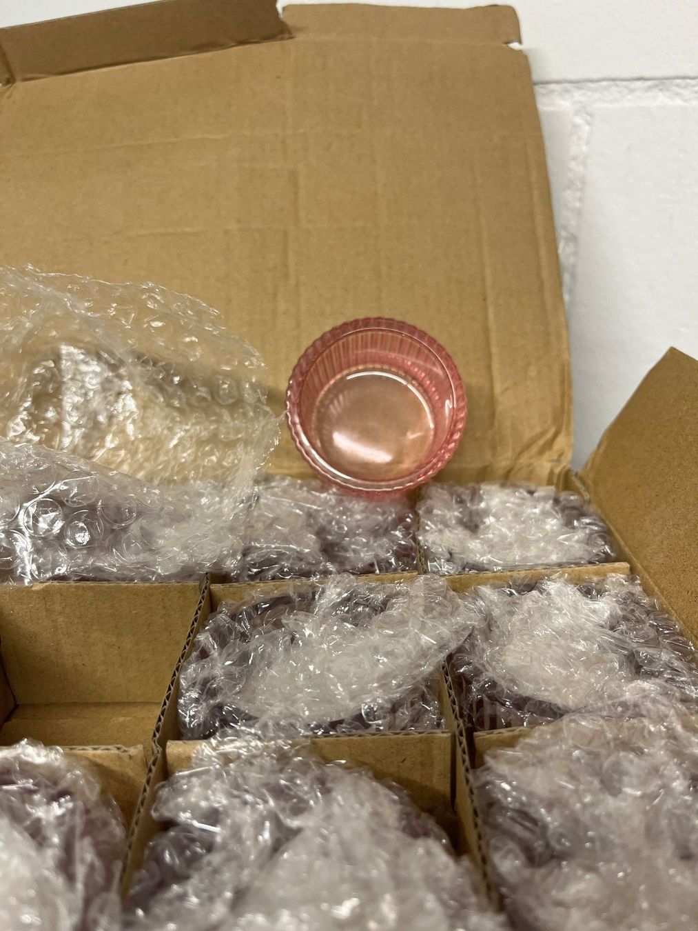 Alle Dekorationen: Teelichthalter rosa Glas, 22 Stk., Neu – Neu (gemäss Beschreibung) aus Forch von boenkn 1