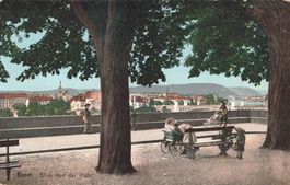 Basel Blick von der Pfalz (Basilea Città)