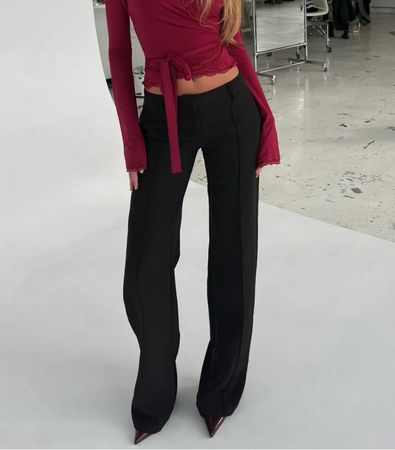 Venderby’s tall vera low waist trousers