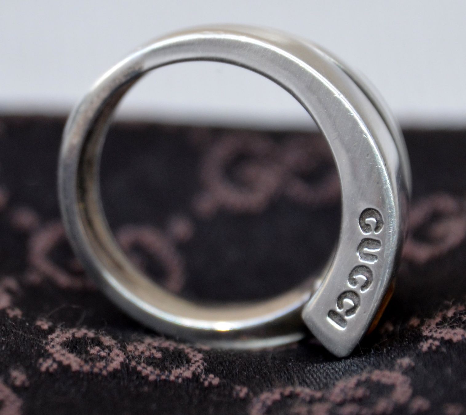 Gucci Anelli: Gucci Ring / Bague Silber/ Argent 925 Topas - topaze – Usato da Collonges venduto da Auganien 5