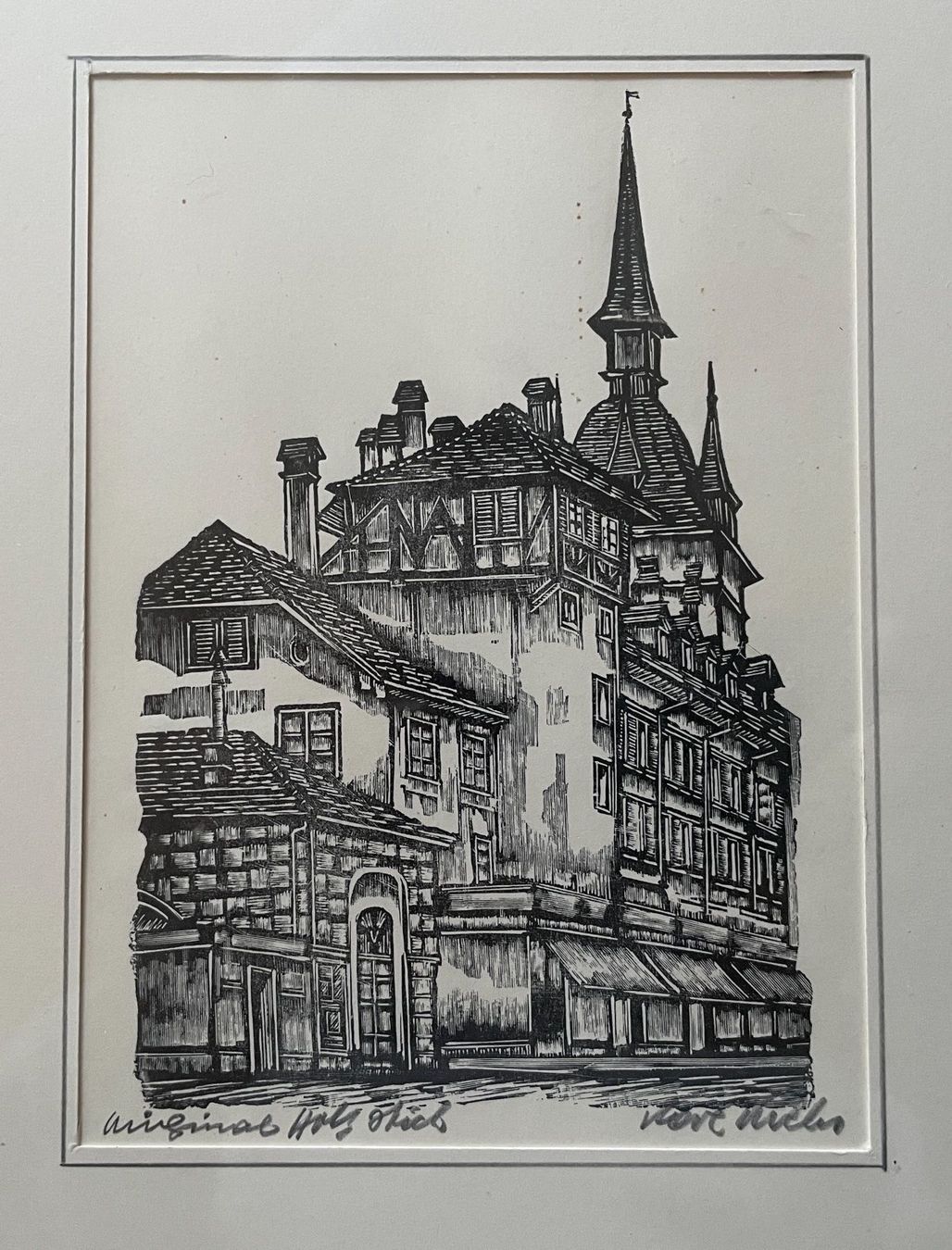 Foto & Immagini: Bild Holzstich Kunstdruck  Holländerturm – Usato da Bern venduto da Chraebu2 2