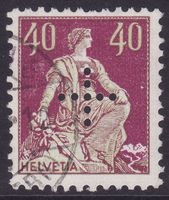 Verwaltungsmarke SBK-Nr. 9 (Eingelochtes Kreuz 1935-1937)