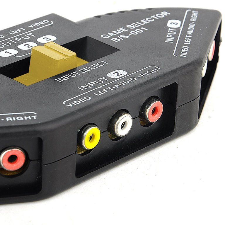 Unità & Adattatore: 3-Wege-Audio-Video-AV-RCA-Switch Switch – Nuovo (secondo la descrizione) da Buchs SG venduto da myeasyshop 2