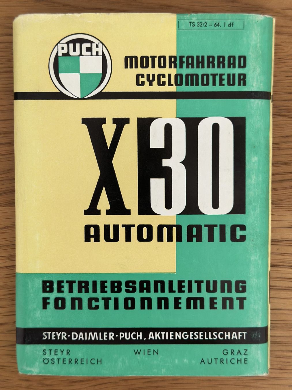 Livres: Puch X30 Automatic Original TS 32/2-64.1 DE/FR – D'occasion à Oberägeri par verwuester