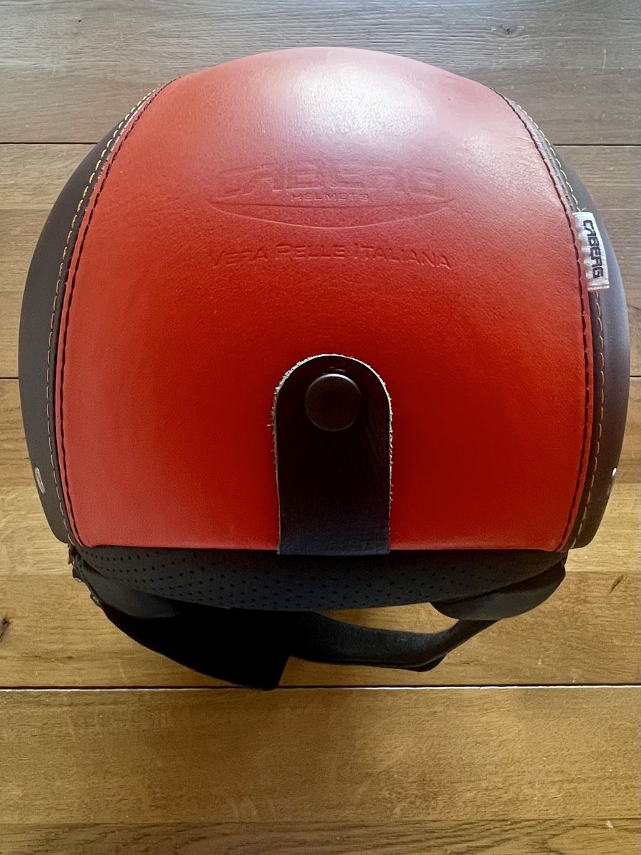 Helme & Visiere: Caberg Leder Jethelm Rot Schwarz Grösse XL 61 – Neu (gemäss Beschreibung) aus Hildisrieden von Chool 4