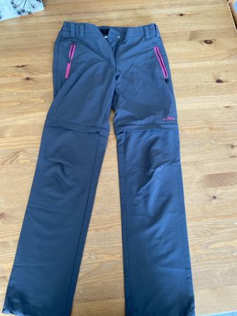 CMP Wanderhose Grösse ca 140 , Zipp-off Hose Grau
