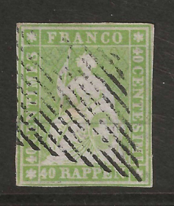 Tutti i francobolli: 1854 : Strubel  Nr. 26A – Usato da Gümligen venduto da Geniusbuy
