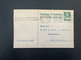 1922 Postkarte Firmenstempel Luzern    (G409)