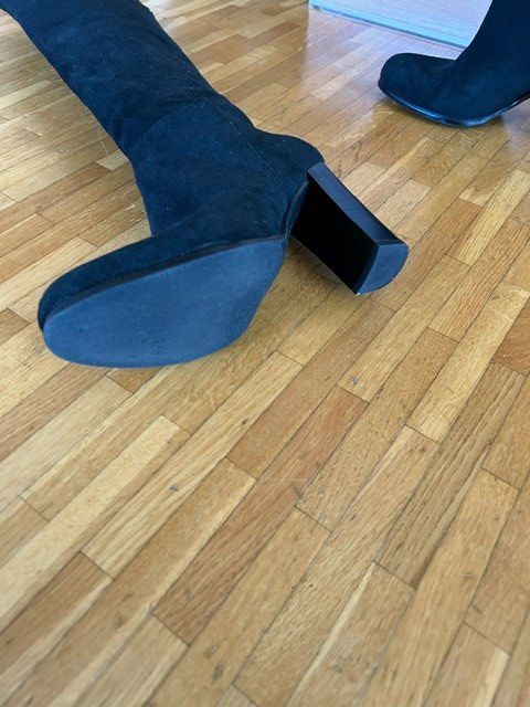 Scarpe da donna: Bottes en daim noires 38 – Usato da Bursins venduto da Mr1968 3