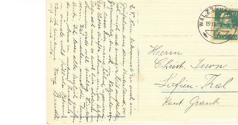Cartoline postali: Walzenhausen + 1930 – Usato da Emmenbrücke venduto da teestube 1