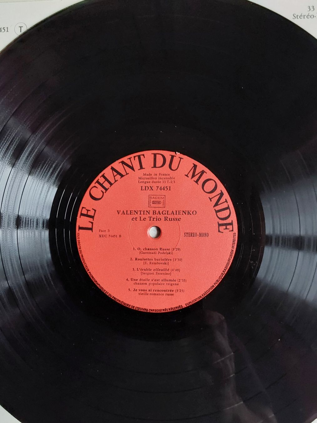 Schallplatten: Vinyl LP - Chants Tziganes – Gebraucht aus Villeret von Fil11 3