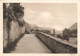 Disentis Mustér (GR) – Weg zum Kloster mit Alpenpanorama G