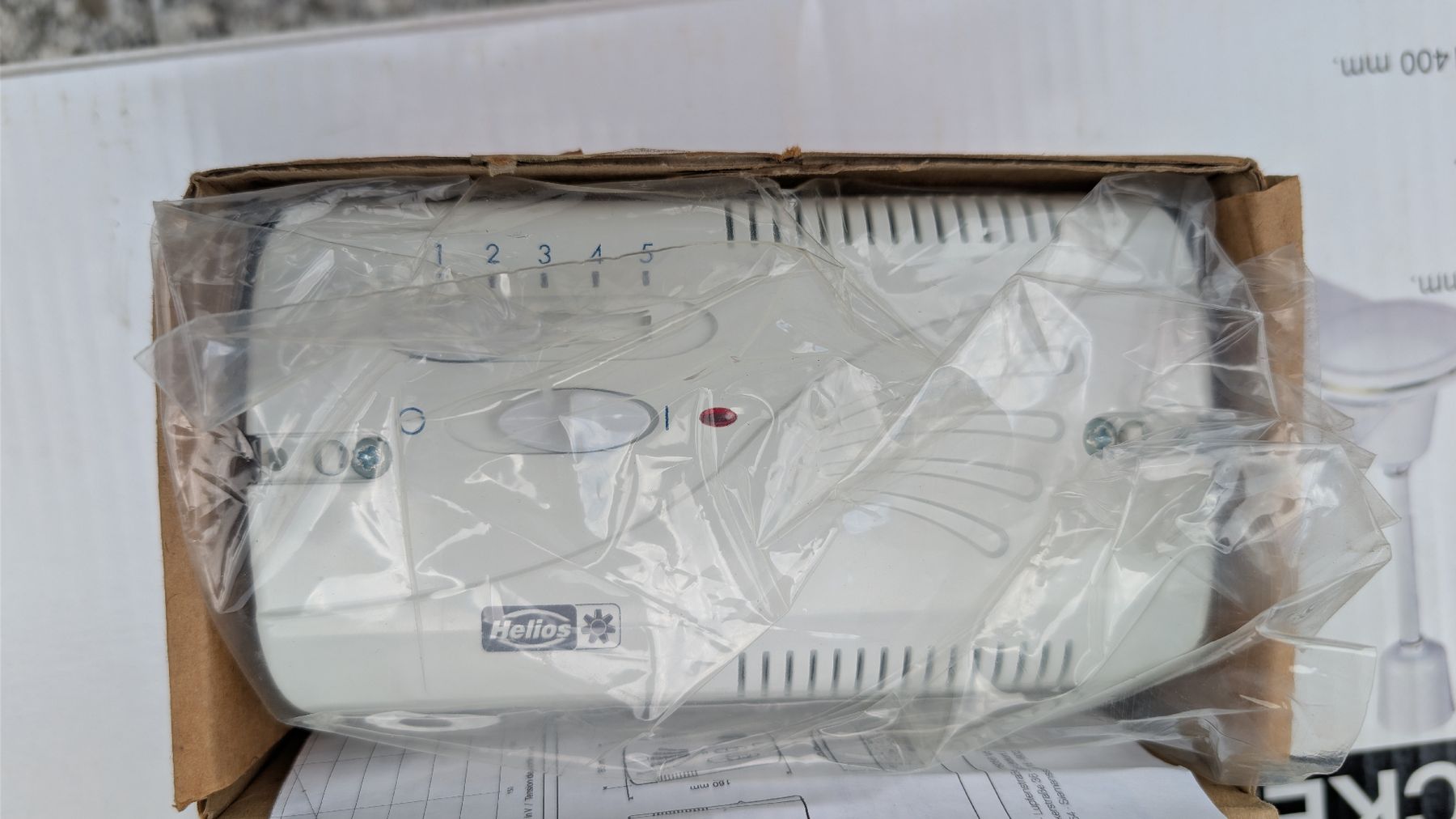Helios Ventilateurs: Helios Deckenventilator DVW 140 weiss 1400mm  – Neuf avec emballage d'origine à Oberriet SG par Bokost 3