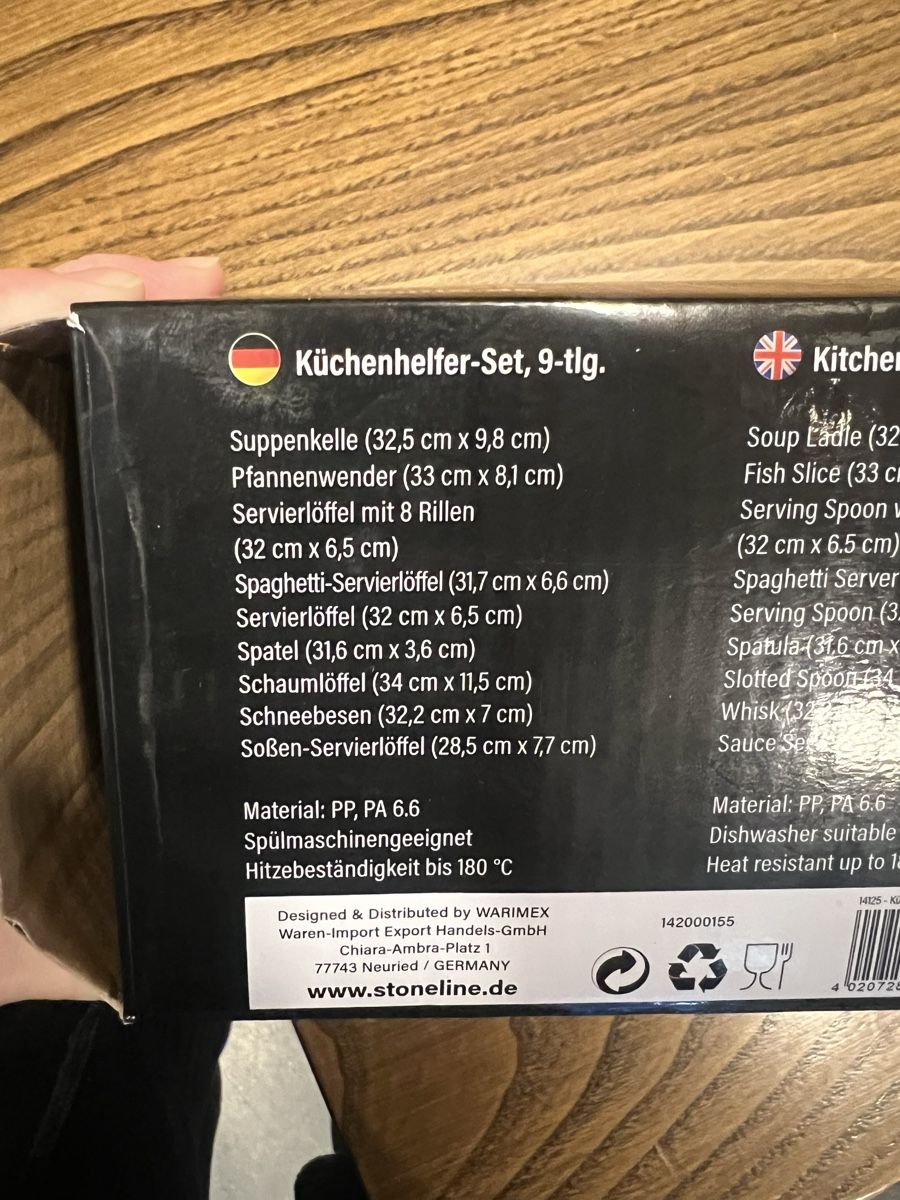 Elettrodomestici da cucina: Neues 9-teiliges Stoneline Küchenhelfer-Set – Nuovo (secondo la descrizione) da Zürich venduto da Hubbynski 1
