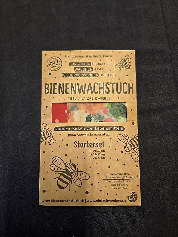 Altro per cucinare: Handgemachte Bienenwachstücher 3-teilig – Nuovo e nell'imballaggio originale da Chur venduto da jon_hd6n