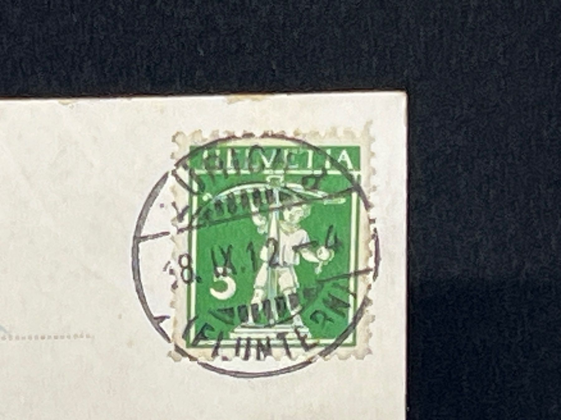 Cartoline postali: Zürich und die Alpen – Usato da Widnau venduto da Brusi9 1