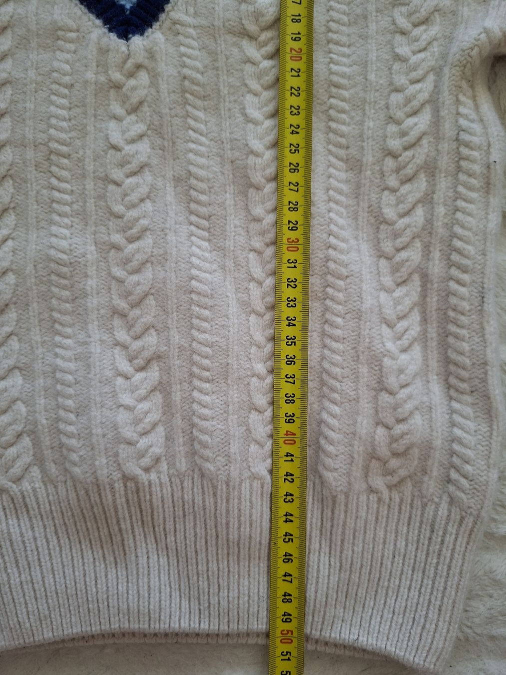 Lacoste Maglioni & Felpe: Pull LACOSTE Tricot V-neck beige  Laine Wool – Usato da Renens VD venduto da ser_j2fn 4