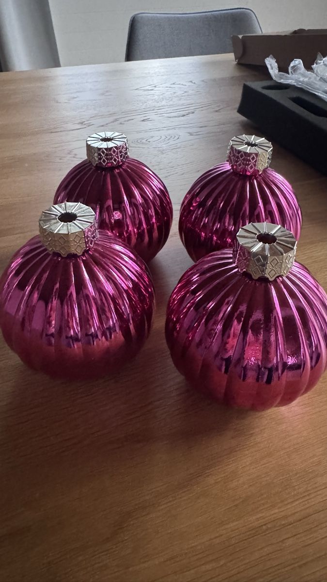 Bicchieri: 4 Weihnachtsgläser als Kugeln – Nuovo (secondo la descrizione) da Flawil venduto da mimi_96 1