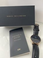 DW Daniel Wellington Unisex Armband Uhr Schwarz Gold