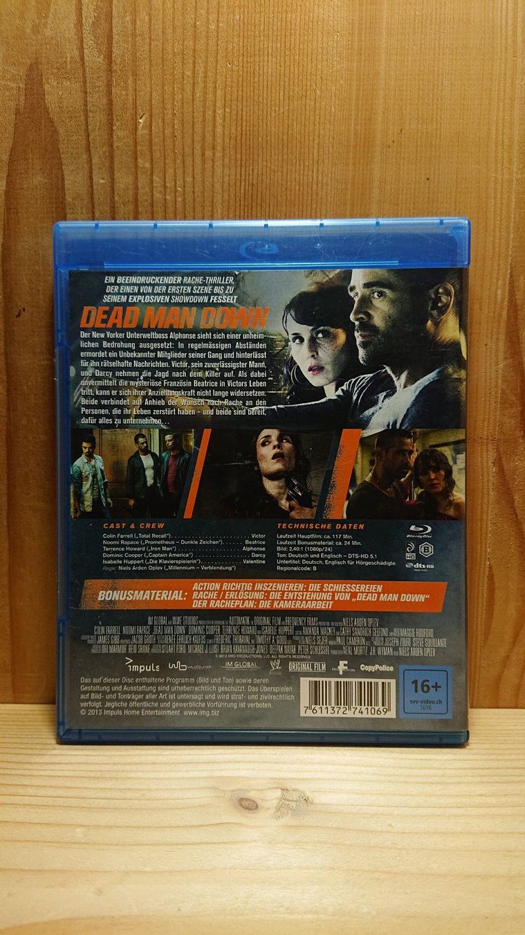 DEAD MAN DOWN Blu-Ray mit Colin Farrell (Gebraucht) in Wilderswil für ...