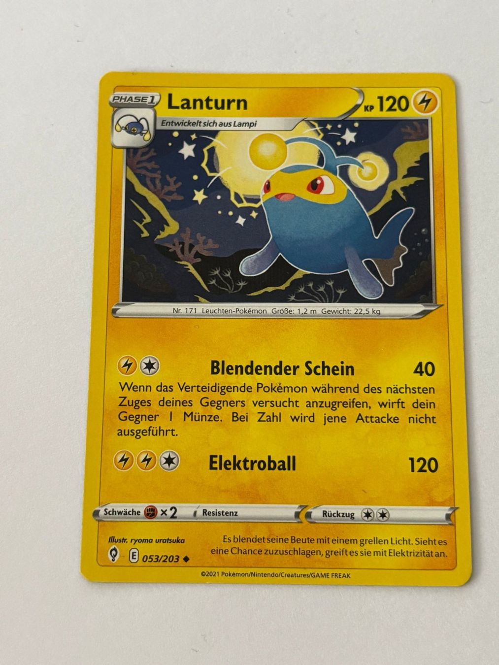 Pokémon Carte collezionabili: Lanturn 053/203 – Usato da Herisau venduto da Seyashop_2