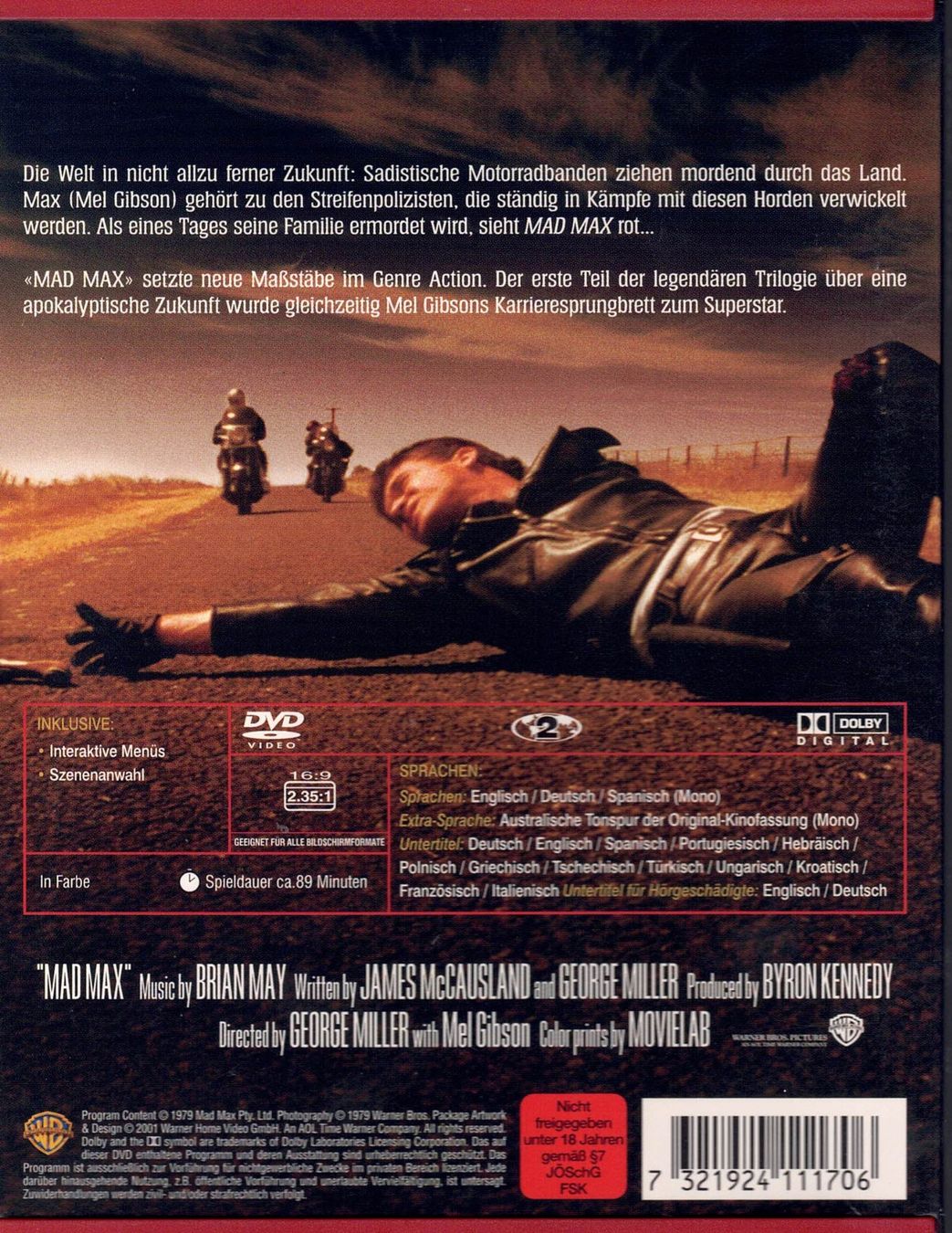 Tutti i DVDs: Mad Max (Mel Gibson) – Usato da Lausen venduto da Vectrex1 1