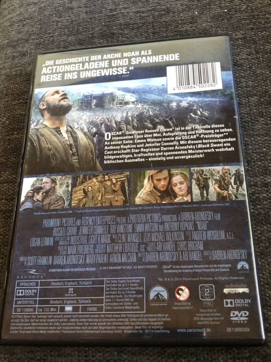 Alle DVDs: DVD, NOAH – Gebraucht aus Balsthal von Katzenfan99 1