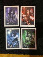 4x Kiss Portrait Bilder inkl Rahmen