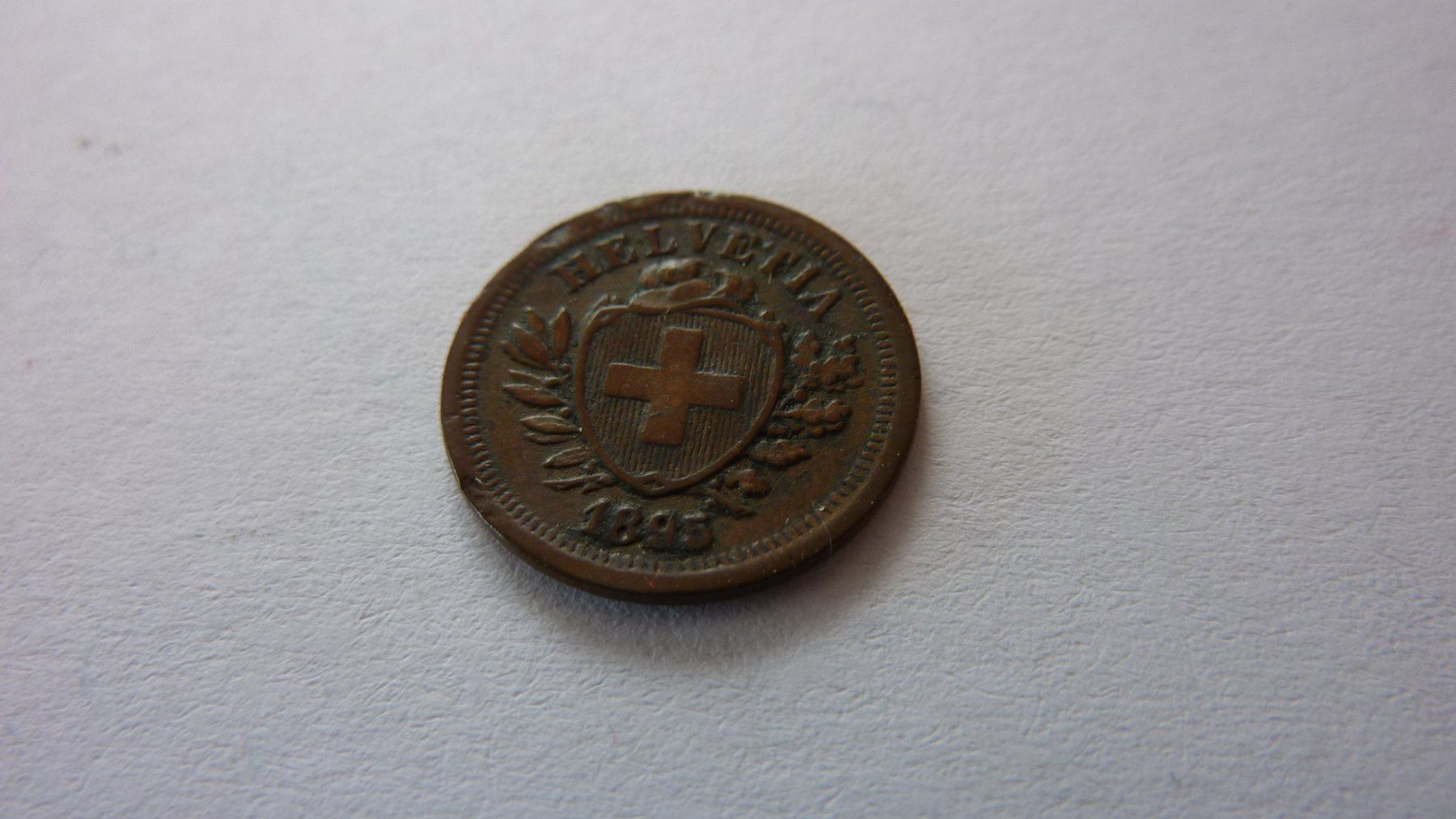 Alle Münzen: Uralter Einräppler 1895 , sehr schön – Gebraucht aus Birrwil von Schnaepli