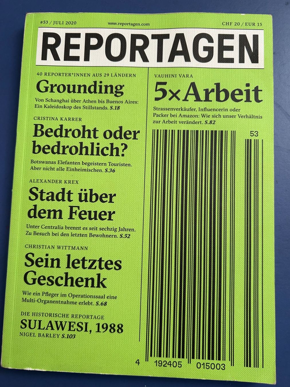 Riviste & Magazine: Reportagen 53 – Usato da Bern venduto da sabah62