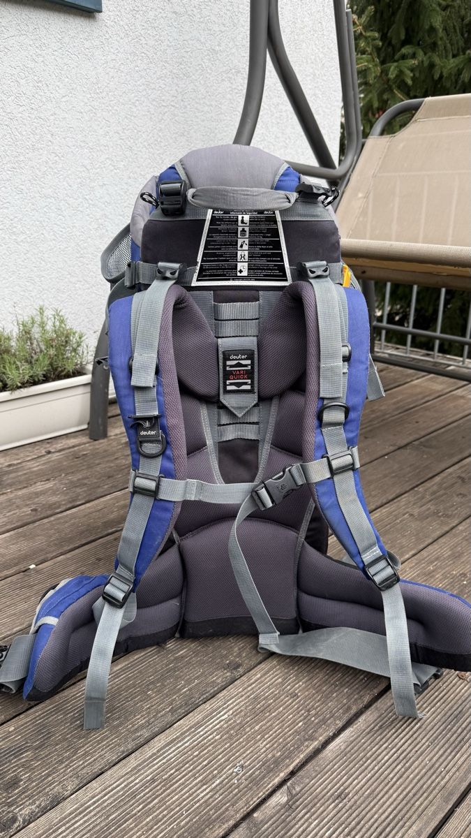 Deuter Borse & Zaini: Deuter Kid Comfort 2 Tragerucksack Kindertrage – Usato da Amsteg venduto da jos_977s 1
