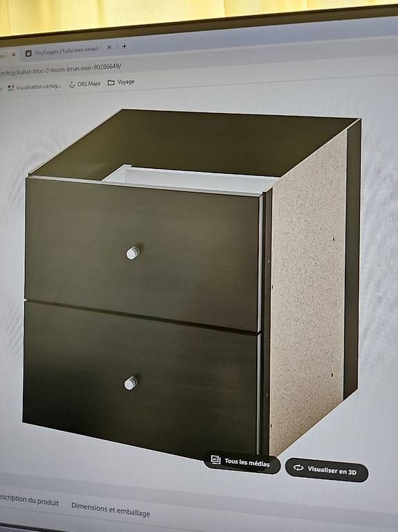 Ikea Regale: Tiroirs Kallax brun noir 33x33 – Gebraucht aus Brügg BE von sop_pyj2