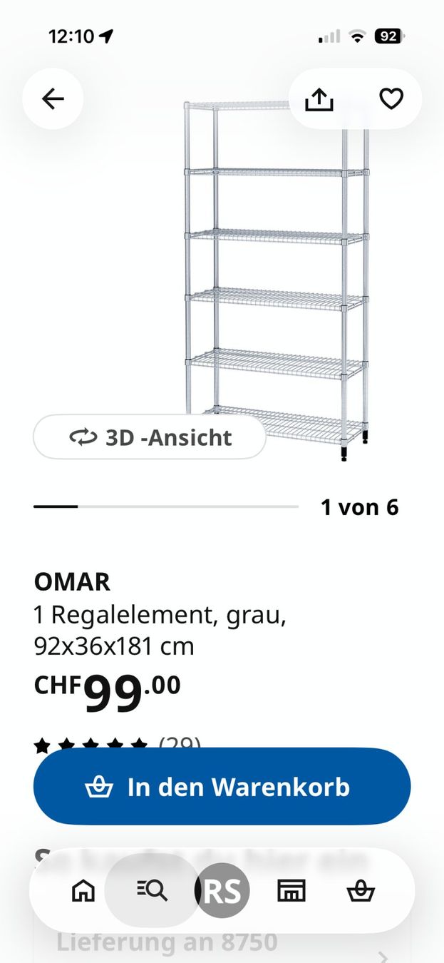Ikea Scaffali: 3 OMAR Regale Metall – Usato da Glarus venduto da Box3 3
