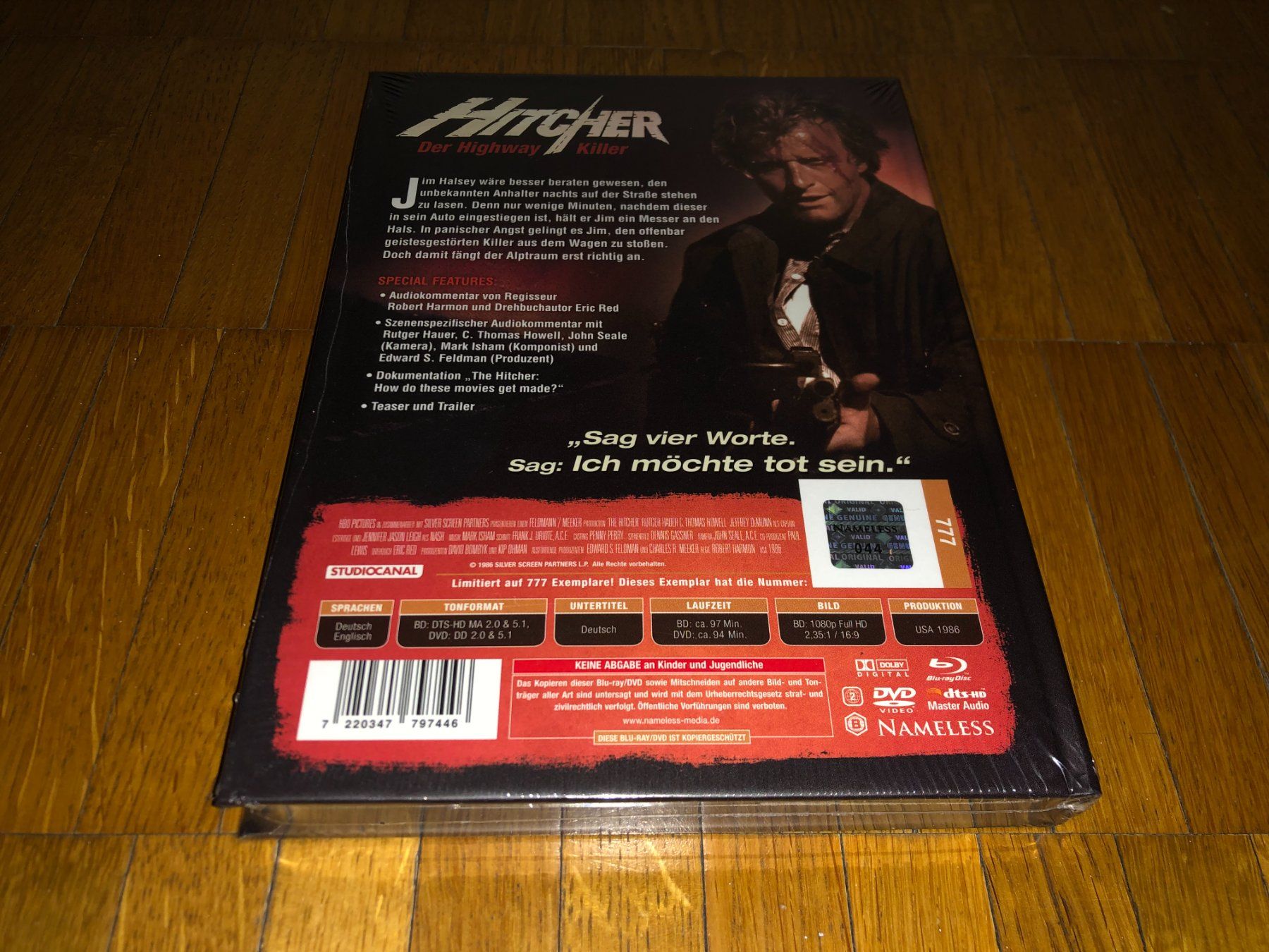 Alle DVDs: Hitcher, der Highway Killer - MEDIABOOK - A - UNCUT – Neu und originalverpackt aus Basel von havsok 1