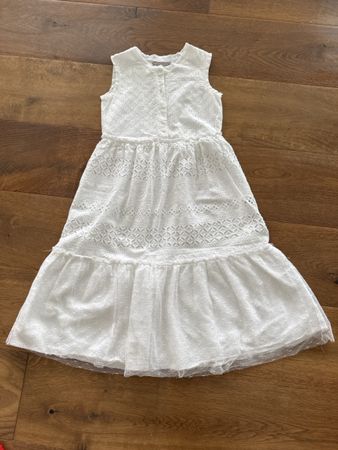 Ermanno Scervino Abito bianco pizzo cotone Taglia 6 