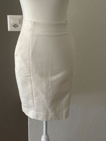 Damen Rock  ecru schmaler Schnitt
