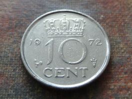 PAYS-BAS  Nederland  10  Cent  1972