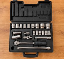 Coffret de clés à douilles avec cliquet 