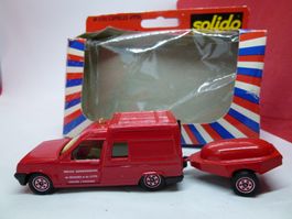 Feuerwehr Renault Express mit Anhänger - alt von Solido