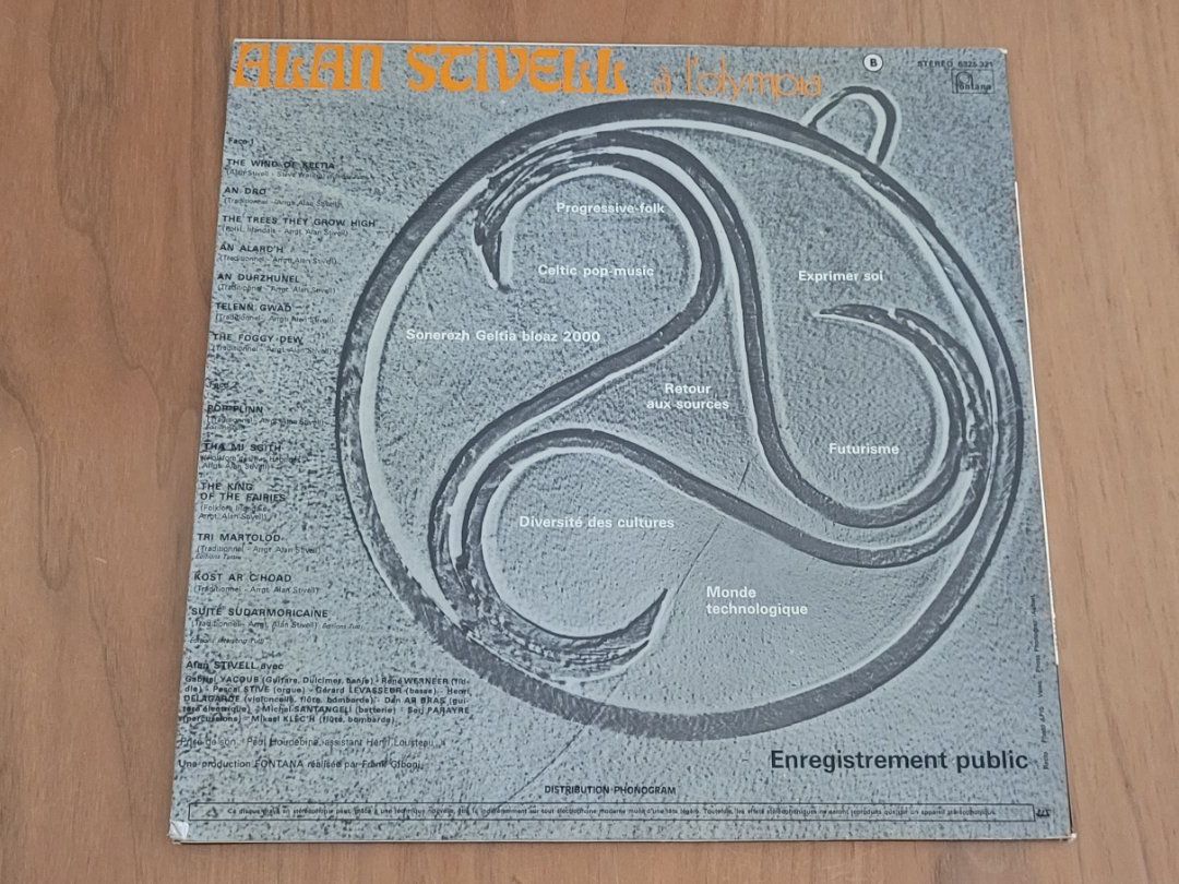 Vinyles: LP Alan Stivell – D'occasion à Martigny par MZ-67 1