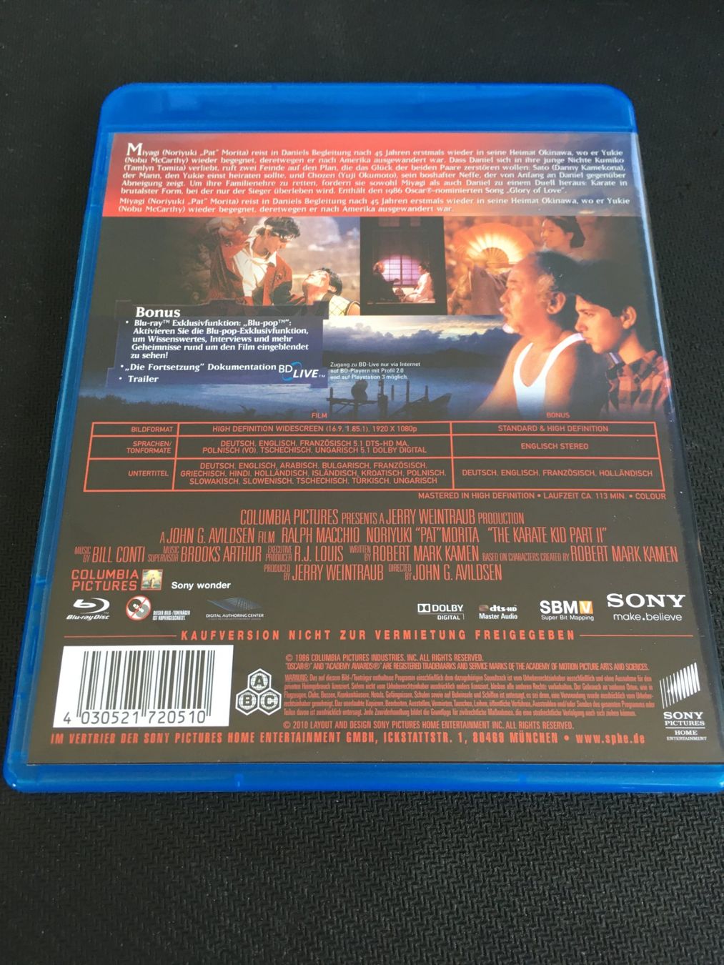 Tutti i DVDs: Karate Kid II [Blu-ray] – Usato da St.Gallen venduto da MedienJoe 1