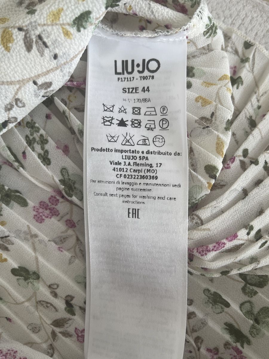 Liu Jo Camicette: Liu-Jo Bluse, Gr. 38/40 Blumenmuster, helles beige – Usato da Meilen venduto da Golfer04 4