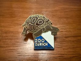 Pin Zoo Zürich Schildkröte Metall gebraucht guter Zustand