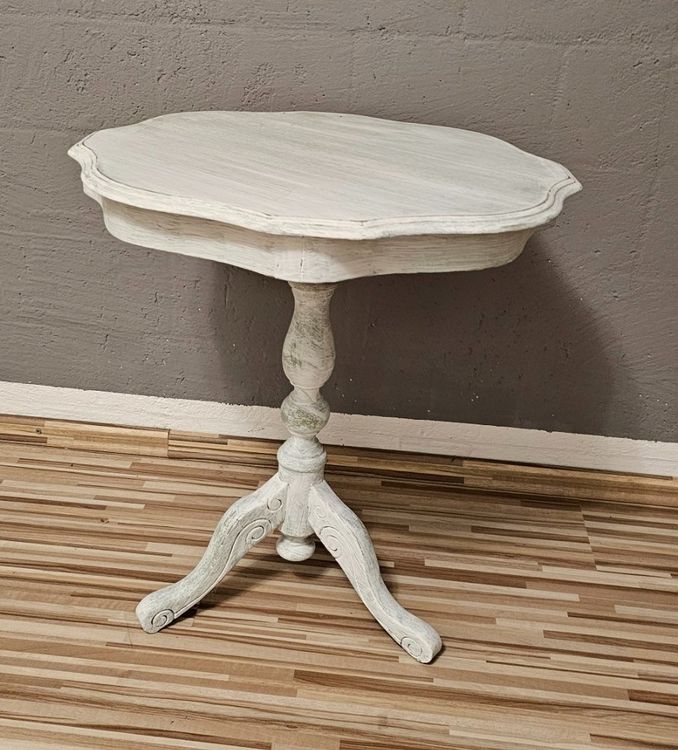 Tisch rund - Shabby Chic Vintage Look - 51 cm Durchmesser (Gebraucht ...